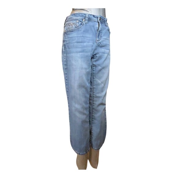 Earl Jeans Women 8 Cropped Mid Rise Stretch (W28 L23) - Picture 10 of 14